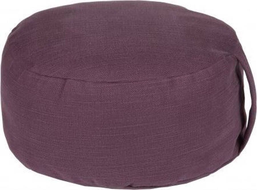 sitWise Pipo Poef Zitzak met Handvat Rond Aubergine 30 x 16 cm