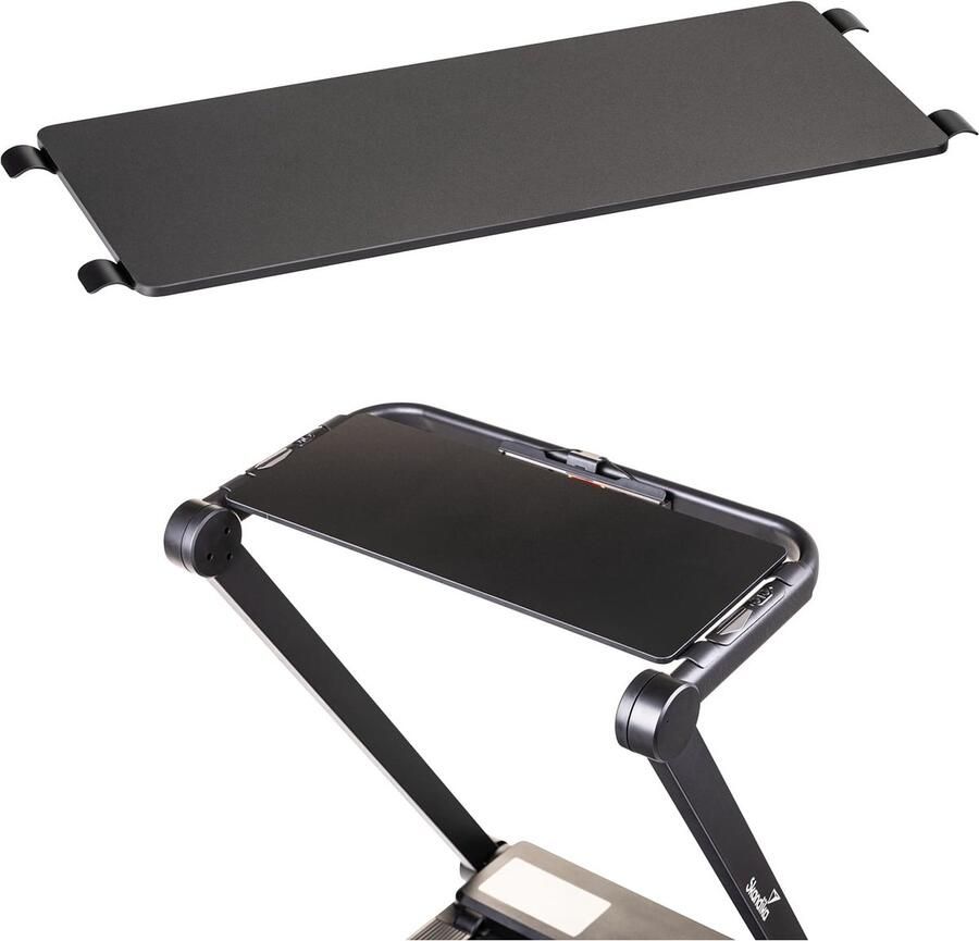 Skandika tafel voor de Nordik K12 loopband – Loopbanden – Compacte bureau voor loopband Walking Pad oppervlak voor laptop montage zonder gereedschap – Loopband accessoire – Fit tijdens Home Office – Fitnessapparatuur – 72 x 27.5 cm (L x B) – zwart
