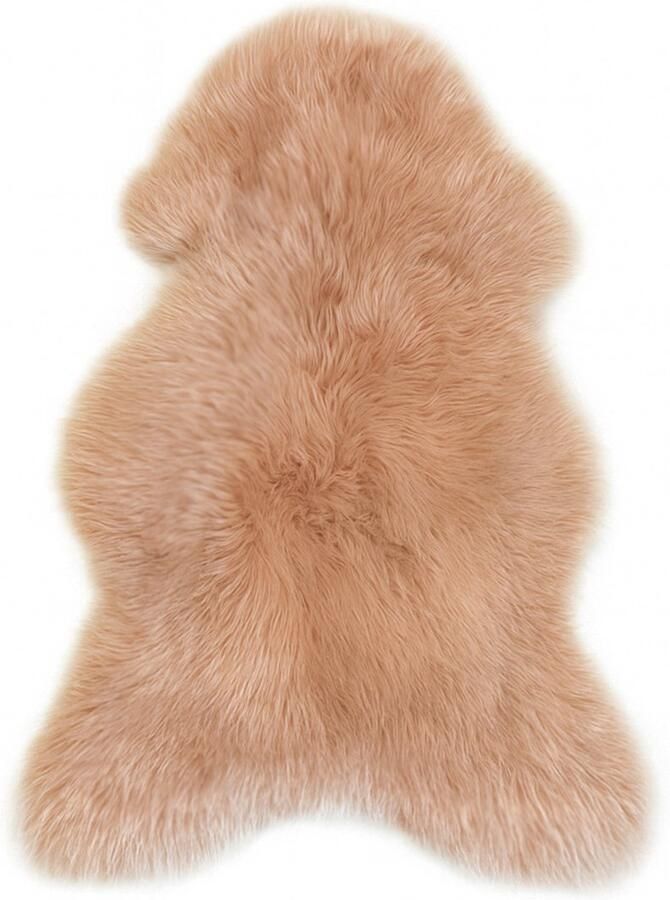 Skéépe Texels schapenvacht XL rosé – echt & natuurlijk – stoel bank of vloerkleed echte vacht