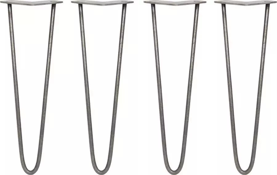 MonsterShop SkiSki Tafelpoten: 4 x 40 6cm 2 Ledig 10mm Ruw Staal Pinpoten 4 x beschermende opzetstukken GRATIS schroefpakket Max. gewicht: 125 kg