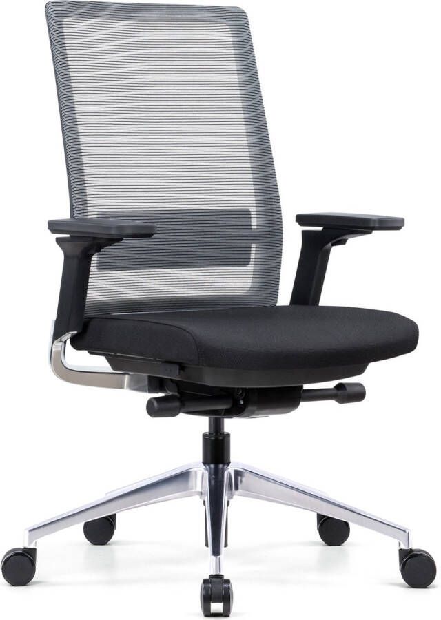 Skogen Business Bureaustoel Malmö Italy A' Design Award Italiaanse Chenille Yarn Ergonomische zithouding Zwart