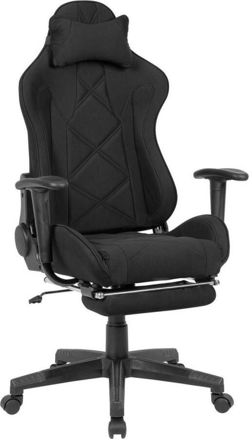Sky Style Aces Bureaustoel Zwart- Racer stoel- thuiswerkstoel- Bureaustoel met voetenbank