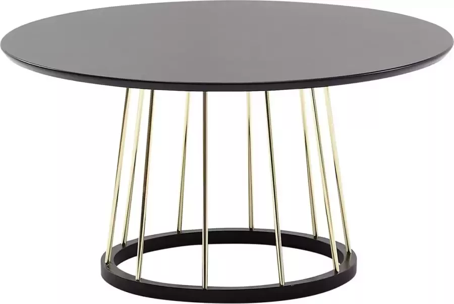 Sky Style salontafel rond 80x80x42 cm zwart goud salontafel metaal modern Ronde salontafel Grote salontafel lounge tafel