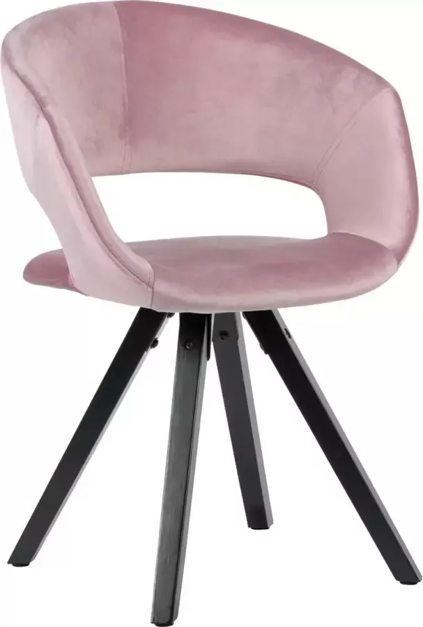 Sky Style Bunq Eetkamerstoel Velvet Roze