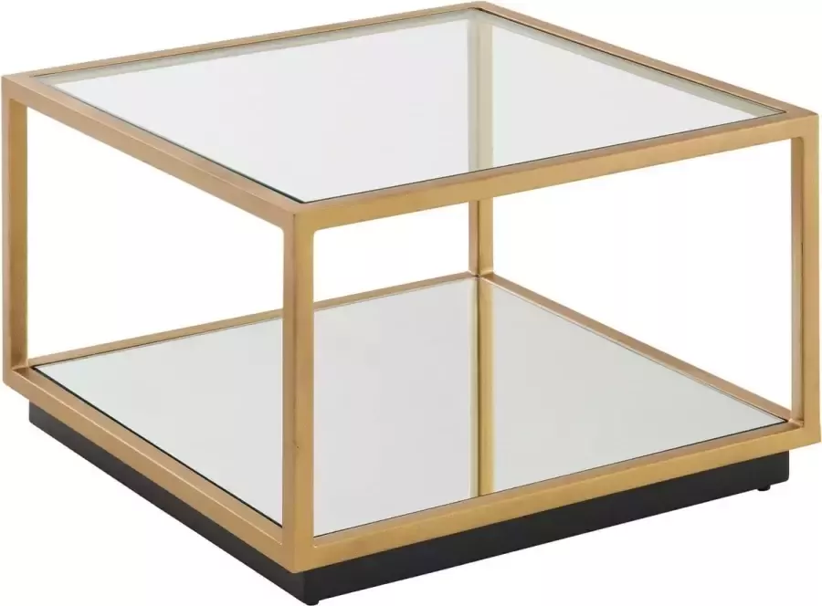 Sky Style Delphi Vierkante Salontafel Glas | Goud