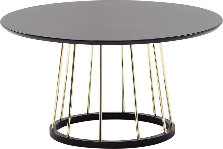 Sky Style salontafel rond 80x80x42 cm zwart goud salontafel metaal modern Ronde salontafel Grote salontafel lounge tafel