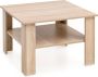 Sky Style salontafel WL5.833 Sonoma eiken 60x42x60 cm Design houten tafel met plank Salontafel Koffietafel Salontafel Stubentisch met opbergruimte Woonkamer met tafel - Thumbnail 1
