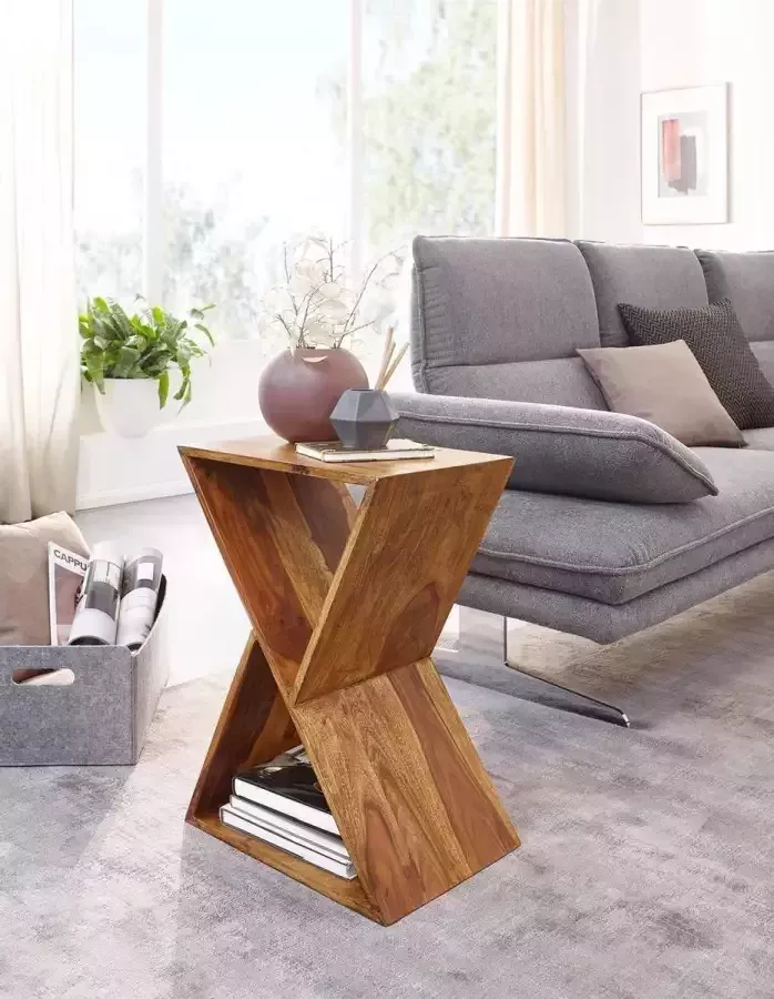 Wohnling Bijzettafel sheeshamhout 30 cm breed