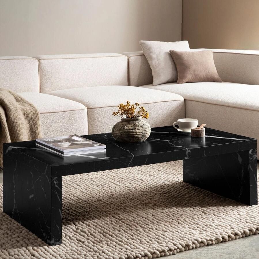 Sky Style Avento Marmer Zwart Salontafel Rechthoek