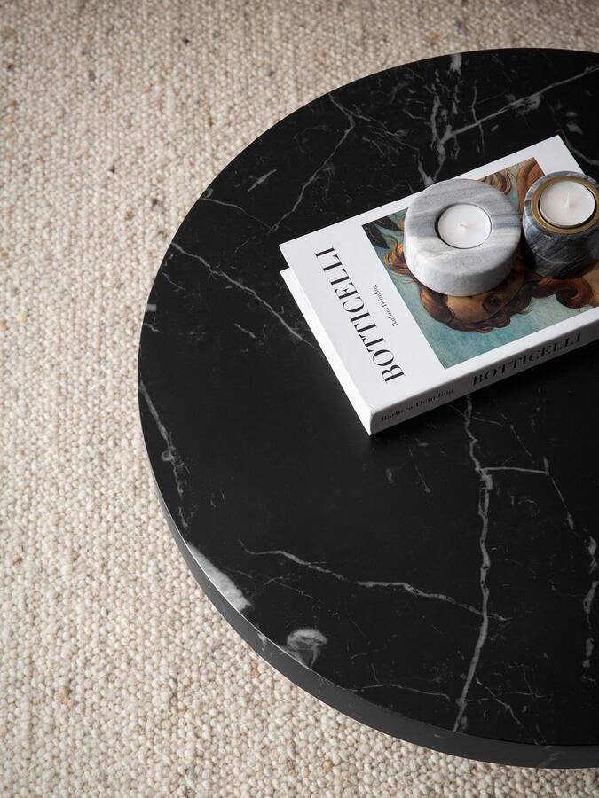 Sky Style Avento Marmer Zwart Salontafel Rond