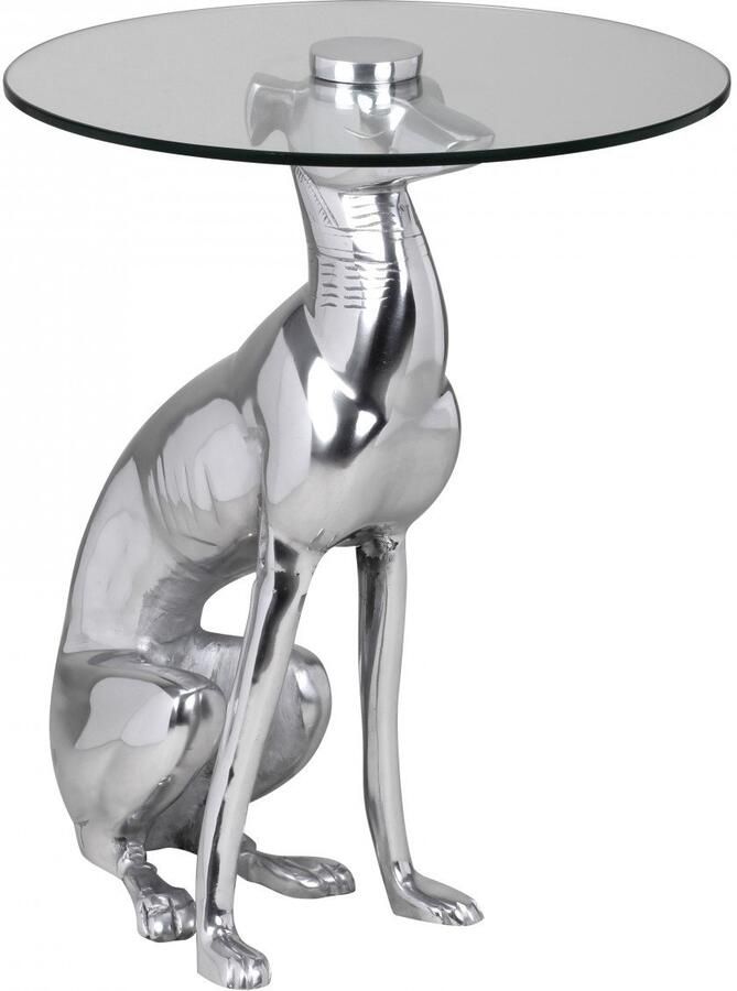 Wohnling Bijzettafel DOG aluminium zilver 40 cm WL1.628 - Foto 2