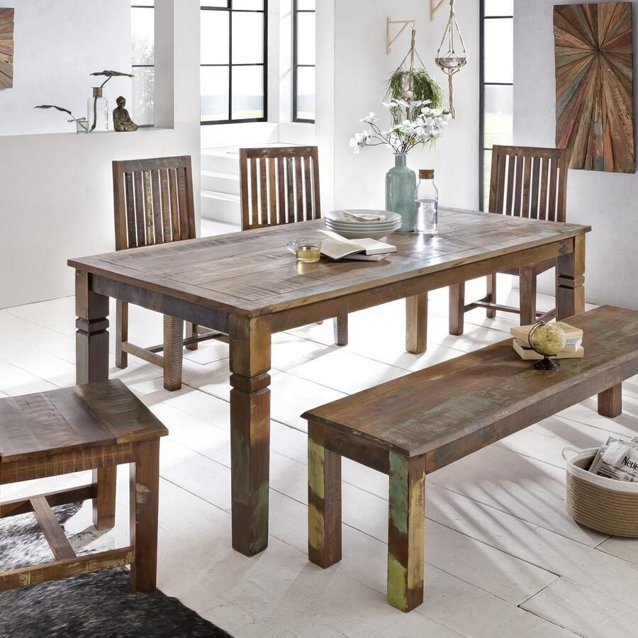 Wohnling Eettafel DELHI mangohout 120x70 cm WL5.060