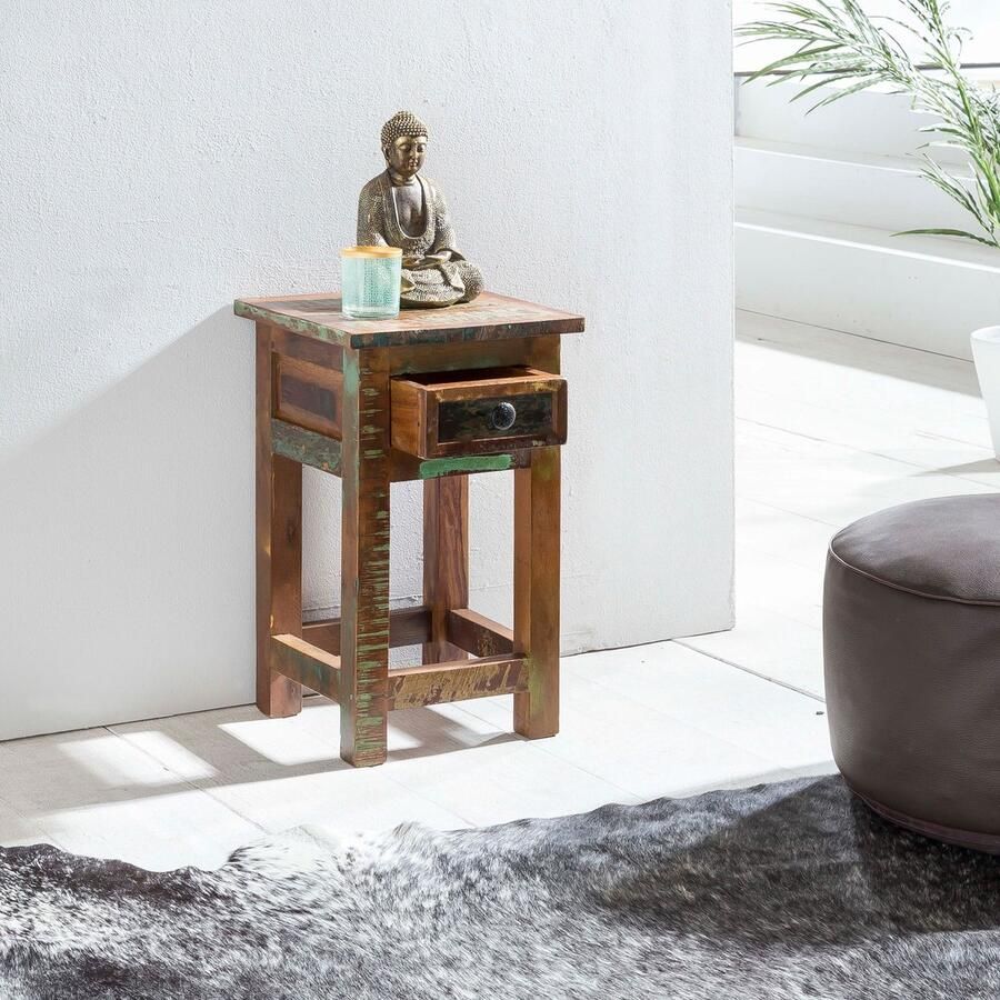 Gate39 Kada 30 x 30 Bijzettafel Bruin