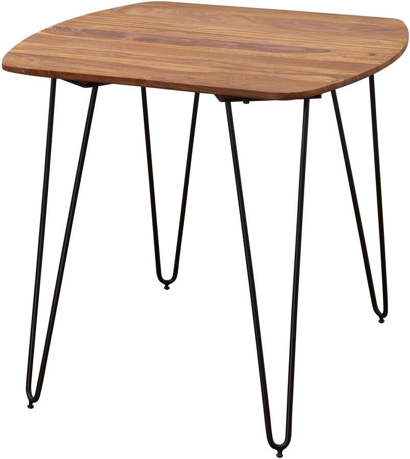 Wohnling Eettafel KELA sheeshamhout bruin 80x80 cm WL5.627