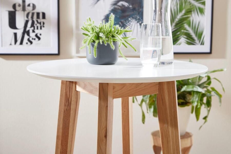 Wohnling Bartafel wit rond 60x110x60 cm WL6.094