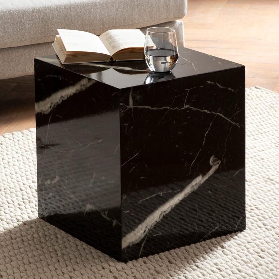 Sky Style Monobloc HG Zwart Salontafel Marmerlook