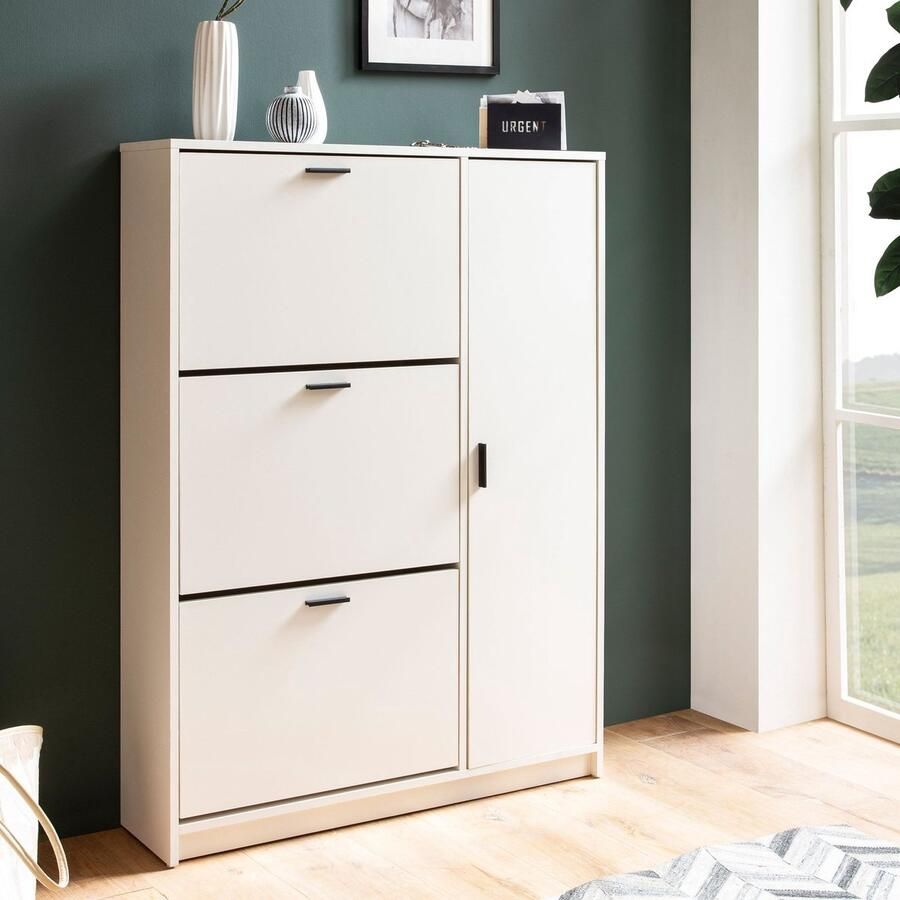 Sky Style Mova 4-Deuren Schoenenkast Wit