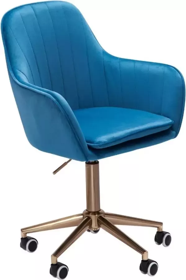 Sky Style Solo Bureaustoel Velvet Blauw