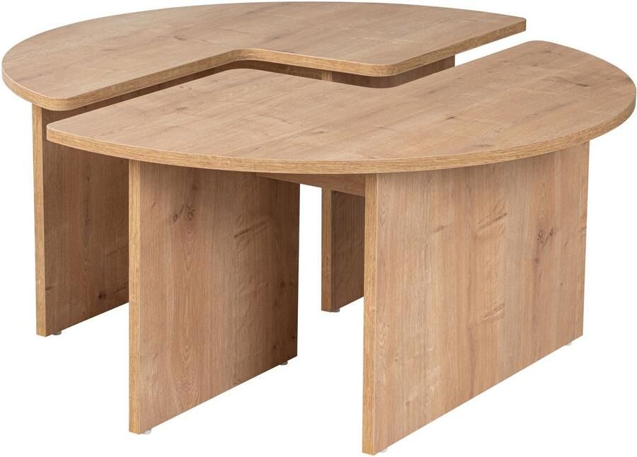 Skye Decor Asir Salontafel Eiken Ø90 cm 41 cm Hoogte