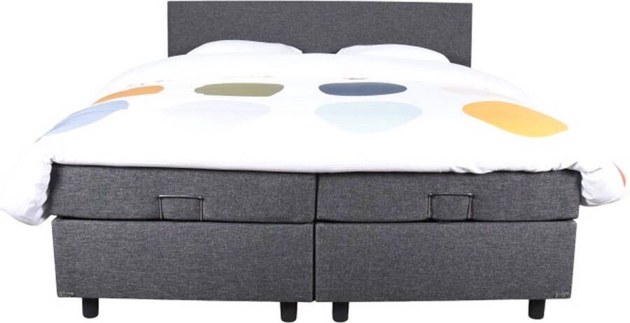 Slaapdirect Boxspring Dallas 180x200 Complete set inclusief hoofdbord + matras + topper