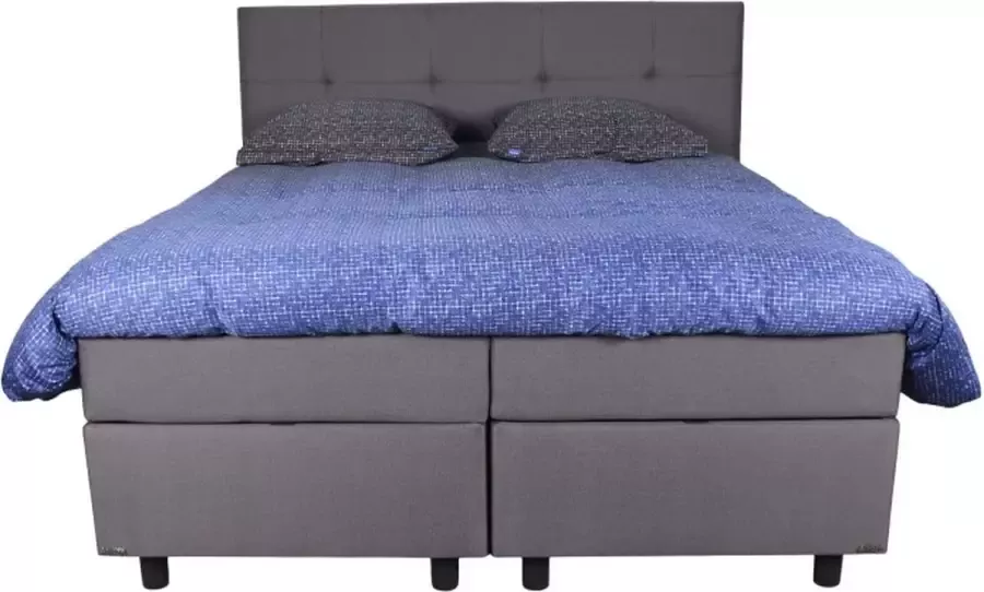 Slaapdirect Boxspring New York 180x200 Complete set inclusief hoofdbord + matras + topper