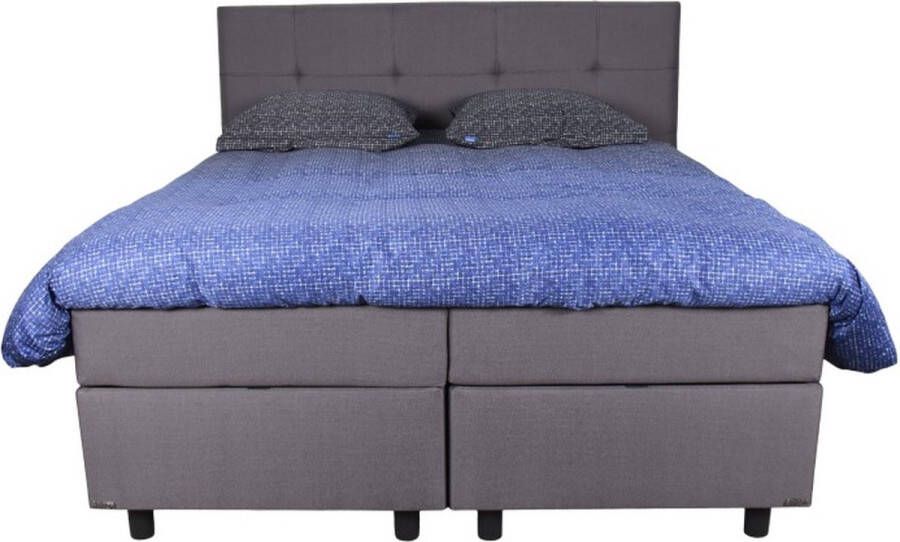 Slaapdirect Boxspring New York 90x200 Complete set inclusief hoofdbord + matras + topper