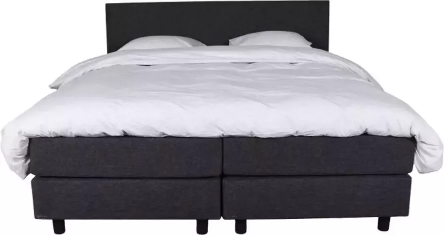 Slaapdirect Boxspring Phoenix 180x200 Complete set inclusief hoofdbord + matras + topper