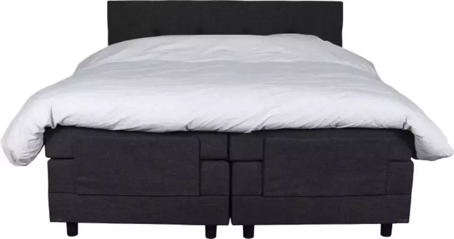Slaapdirect Boxspring Rome 160x200 Elektrisch Verstelbaar Complete set inclusief hoofdbord + matras + topper
