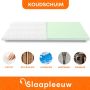 Slaapleeuw Matras Topper 140x200 HR Koudschuim Bamboo Touch 4 Seizoenen Hoes Ergonomisch Matrastopper Topdekmatras Topdek Matras Topmatras Topper - Thumbnail 1