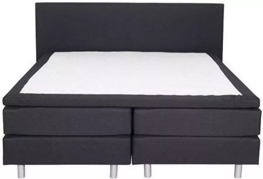 Slaaploods.nl Anda Boxspring inclusief matras 100x220 cm stof Zwart