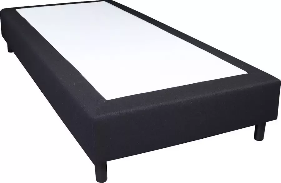 Slaaploods.nl Basic Boxspring zonder matras 80x190 cm Eenpersoons Zwart