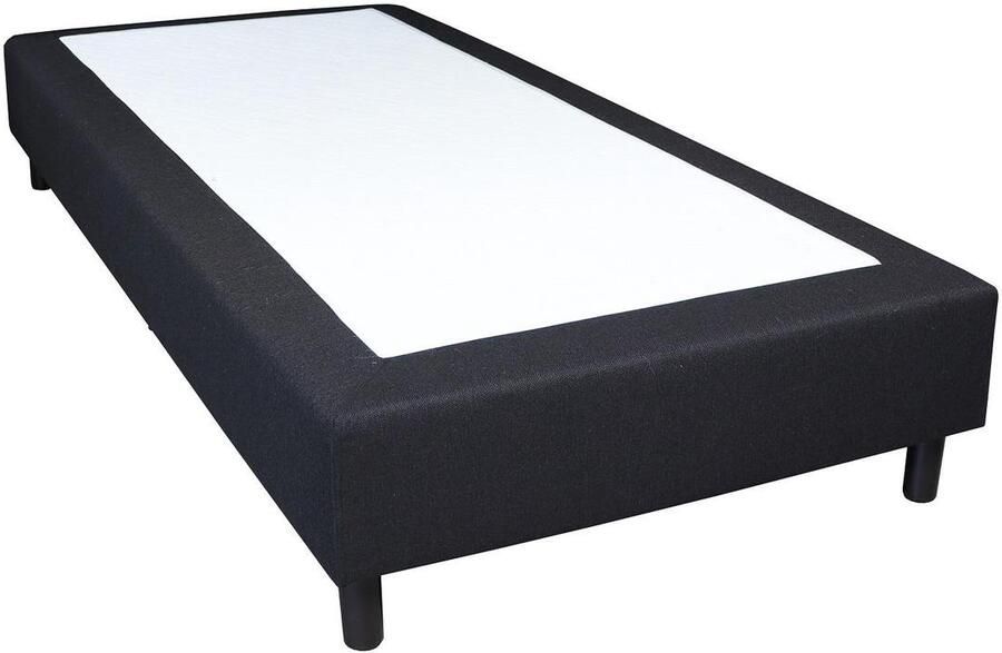 Slaaploods.nl Basic Boxspring zonder matras 90x220 cm Eenpersoons Zwart
