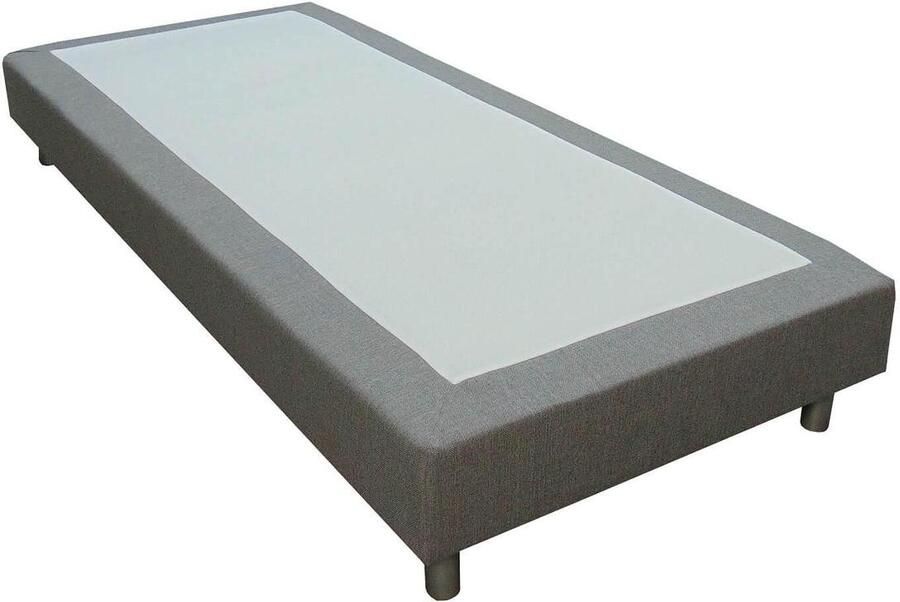 Slaaploods.nl Basic Boxspring zonder matras 90x220 cm Eenpersoons Grijs