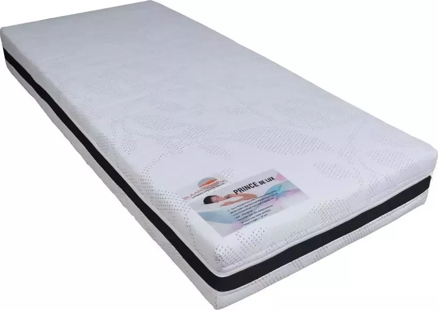 Slaaploods.nl Prince de Luxe 100x210 cm Pocketvering Matras met Koudschuim Medium 25 cm dik