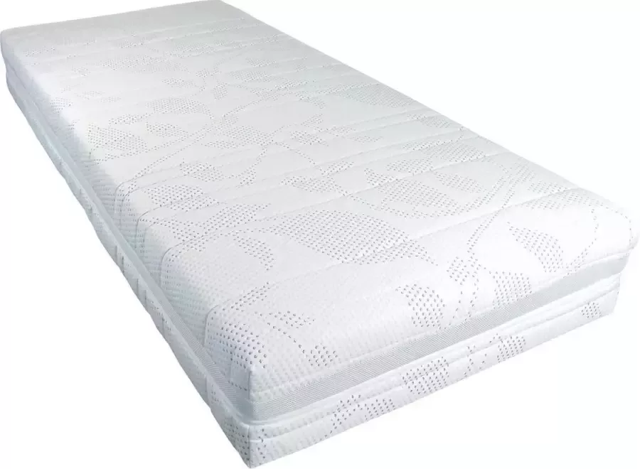 Slaaploods.nl Queen de Luxe Pocketvering Matras Traagschuim Afdeklaag 100x190x25 cm Hard