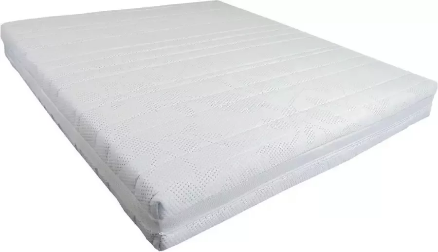 Slaaploods.nl Queen de Luxe Pocketvering Matras Traagschuim Afdeklaag 120x210x25 cm Medium