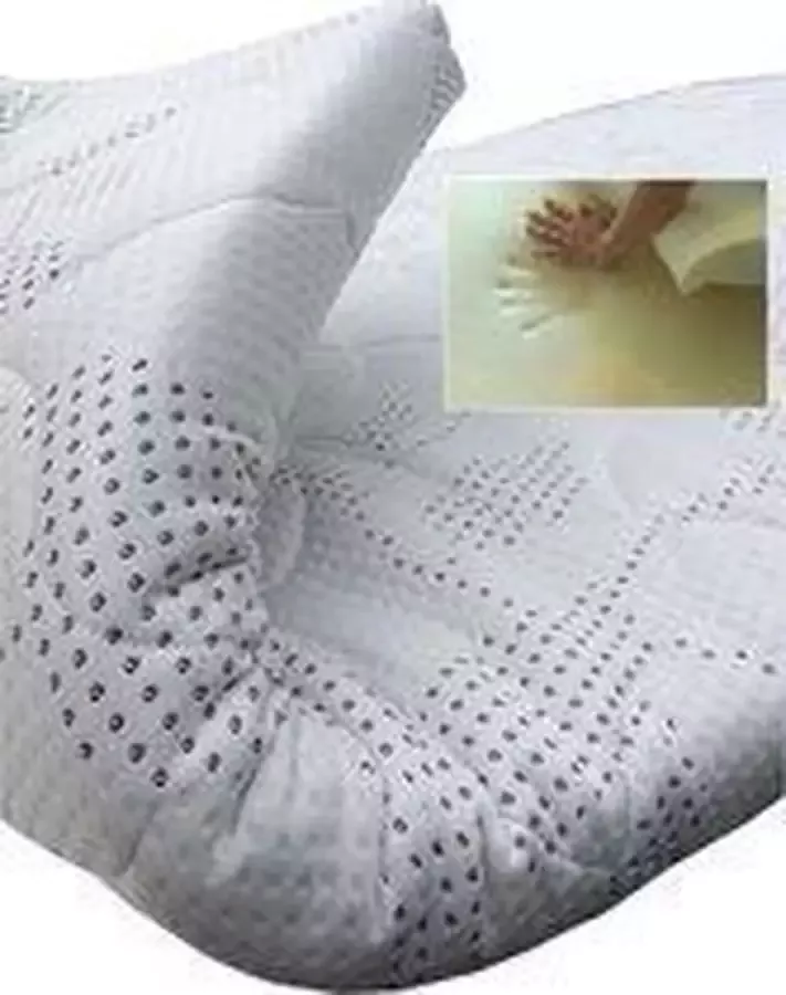Slaaploods.nl Topdekmatras Traagschuim Deluxe 100x190 cm Dikte 8 cm