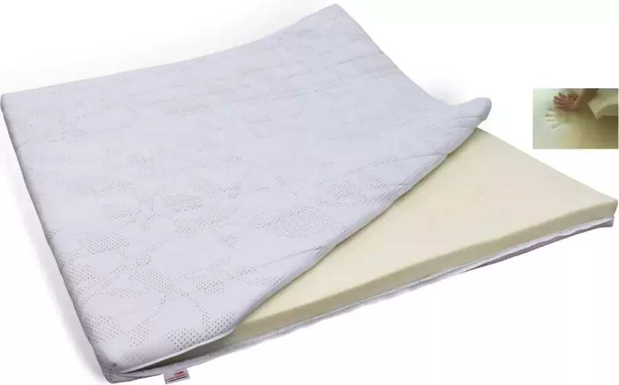 Slaaploods.nl Topdekmatras Traagschuim Deluxe 200x220 cm Dikte 8 cm