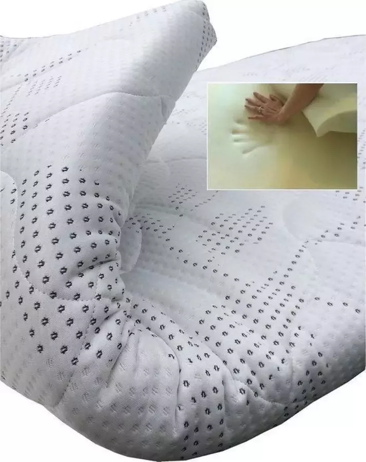 Slaaploods.nl Topdekmatras Traagschuim Deluxe 70x190 cm Dikte 8 cm