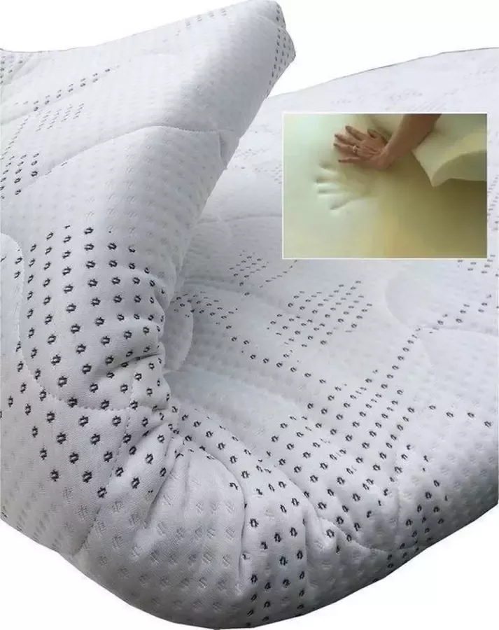Slaaploods.nl Topdekmatras Traagschuim Deluxe 90x190 cm Dikte 8 cm
