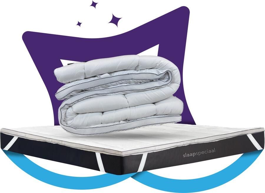 Nice Dreams Slaapspeciaal Topper Series 3D Air Hotel Topmatras 140x200 cm Zachte Topdekmatras Antibacteriëel Orthopedisch Wit Wasbaar Anti Allergisch Bevestigbaar met Elastieke Hoeken Tweepersoons - Foto 4