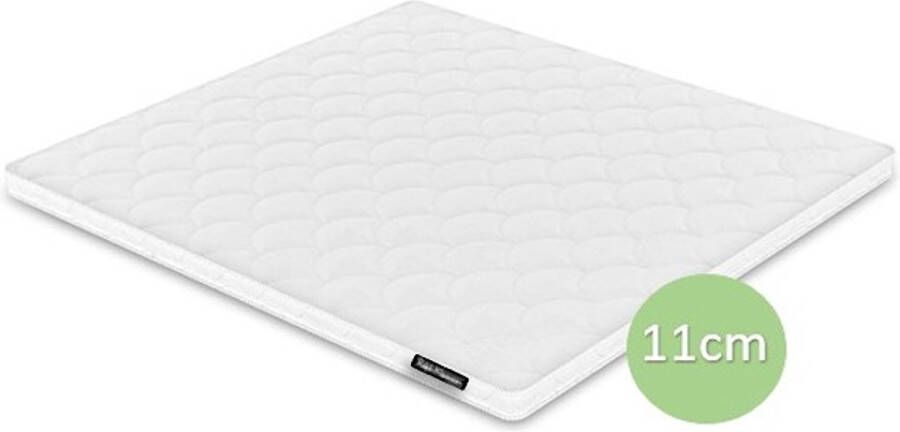 Slaapspecialist Ralph Klaassen Rayon 11 Topdek Topper Topmatras Nasa Traagschuim Tencel Bamboe 100x190cm Dikte 11 cm