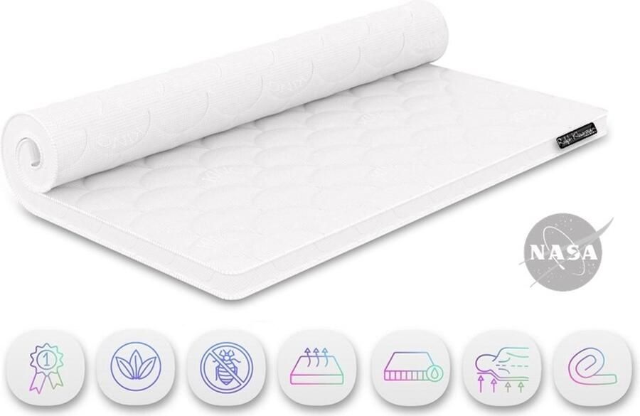 Slaapspecialist Ralph Klaassen Topdek Topper-Matras-Koudschuim HR55- Lyco11- Tencel-Bamboe 110x190cm Dikte 11 cm