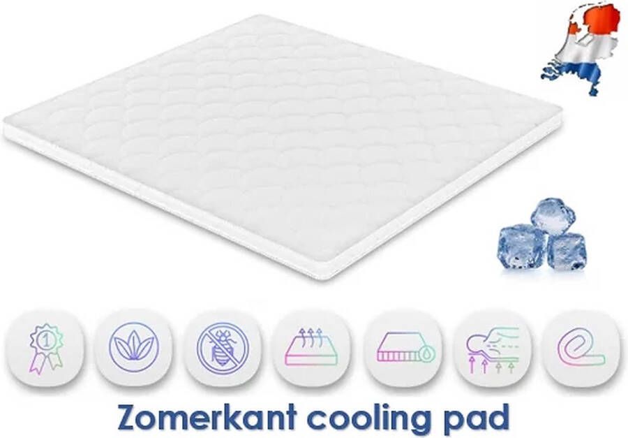 Slaapspecialist Ralph Klaassen Topper Topdek Matras Saison de Sommeil Nasa Traagschuim Coolgel -Rits 160 x 210cm Dikte 11 cm