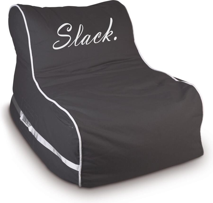 Slack Flow Lounger Zitzak met Poef Taupe