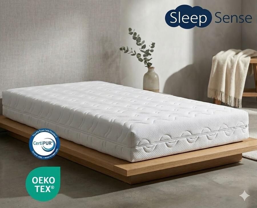 Sleep Sense matras 140x200 circa 14 cm Koudschuim Hybride HR55 premium afritsbare hoes Anti Allergie- Oekotex Certipur gecertificeerd Gratis levering - Foto 2