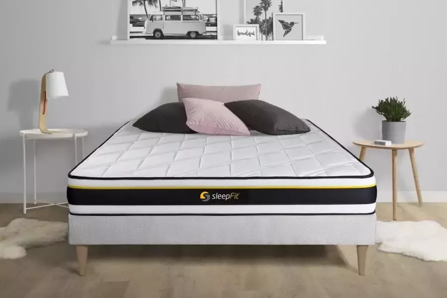Sleepfit SOFT matras 120x220cm HD schuim met microluchtcellen Zeer stevig 3 comfortzones