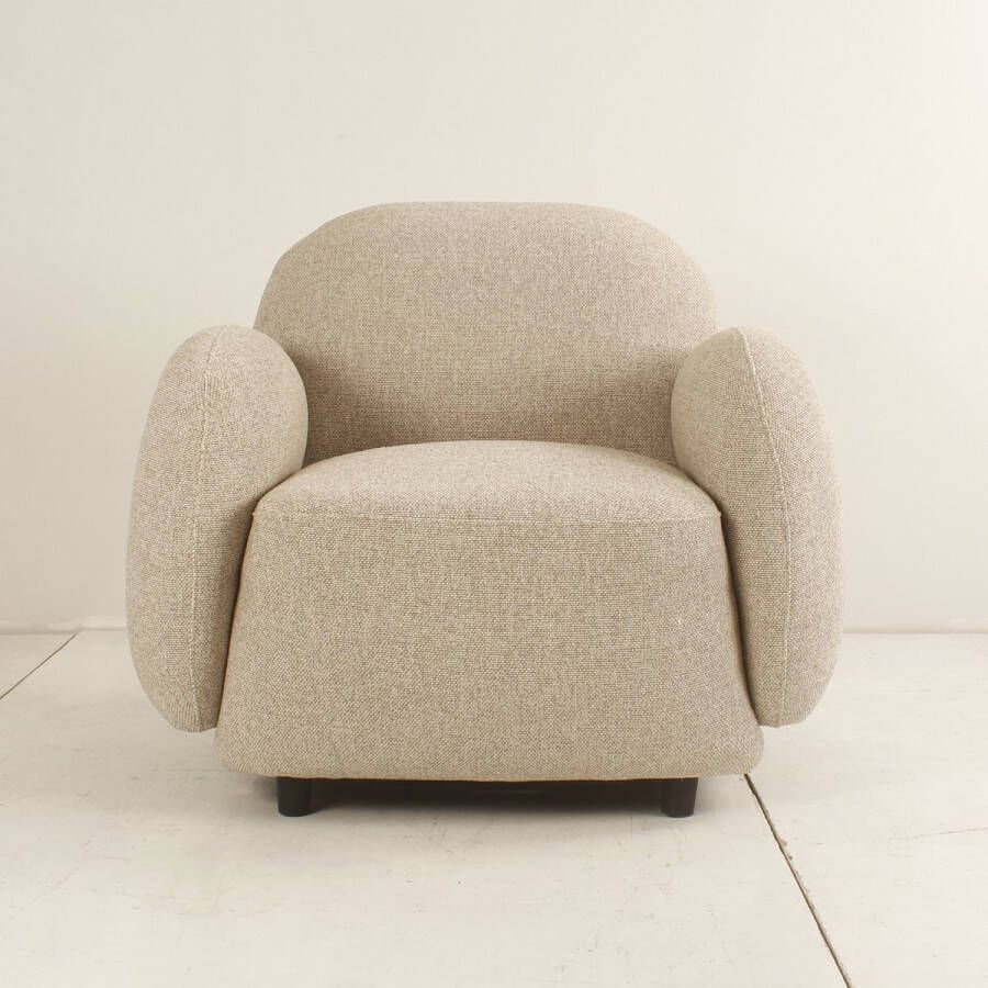 Sleepking Fauteuil Accent Stoel Seny Linnen Zandkleur Luxueus - Foto 2