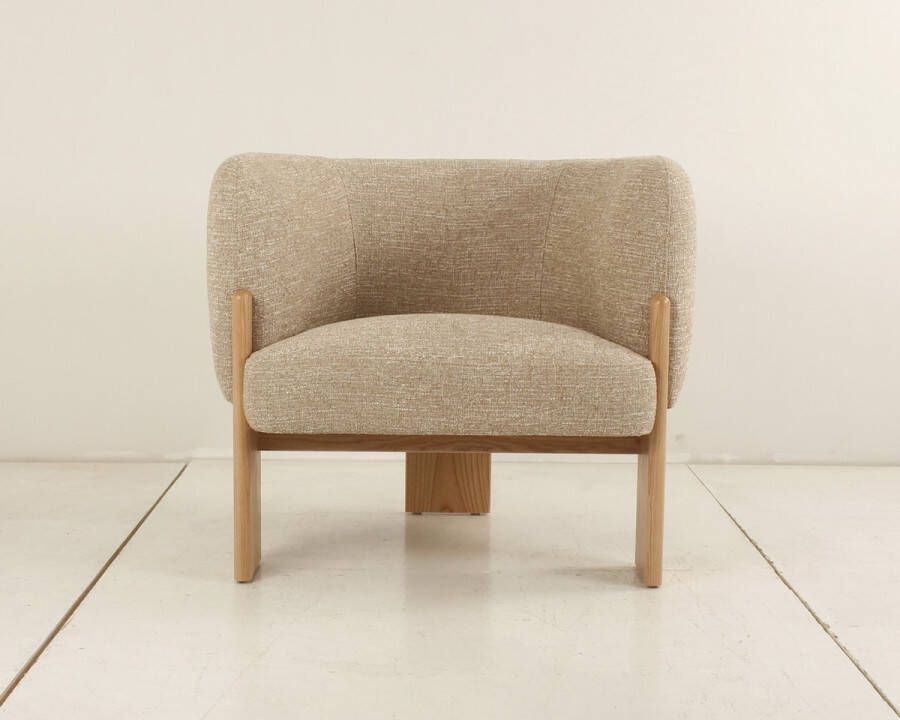 Sleepking Fauteuil Accent Stoel Sia 100% Linnen Beige Luxueus - Foto 2