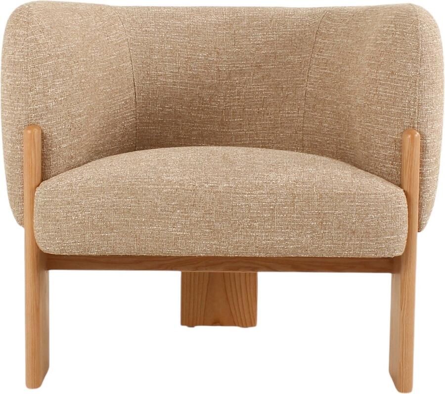 Sleepking Fauteuil Accent Stoel Sia 100% Linnen Beige Luxueus